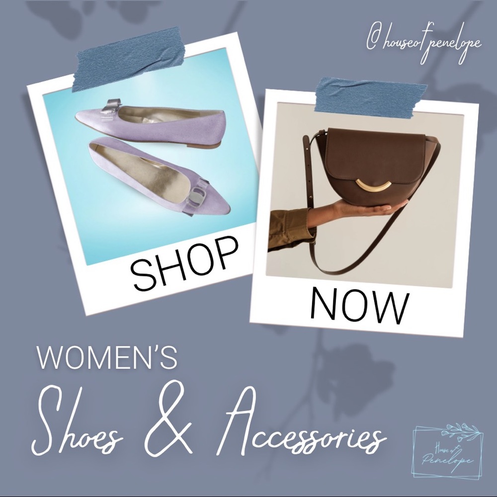 WELCOME to our Women’s Shoes & Accessories Shop! 👠🥿👡👜